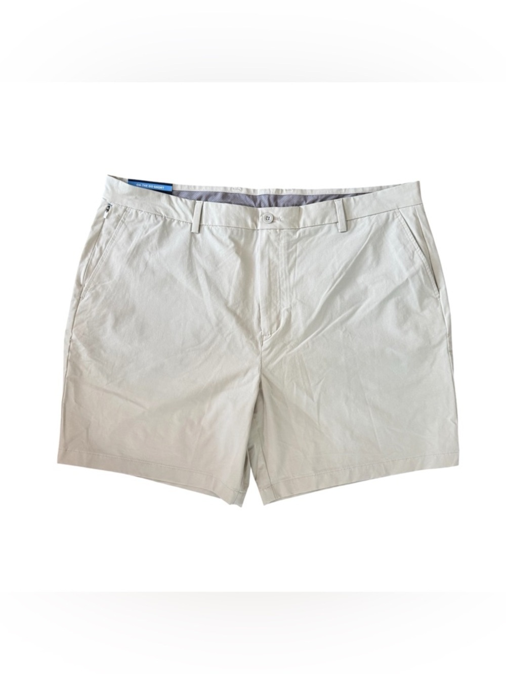 Vineyard Vines Men's 7โ On The Go Light Cream Performance Chino Shorts Sz 42 NWT